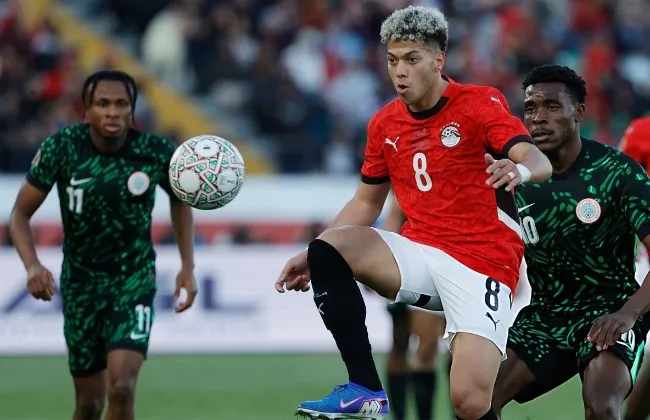 التعادل السلبي يحسم الشوط الأول بين مصر ونيجيريا فى أمم أفريقيا