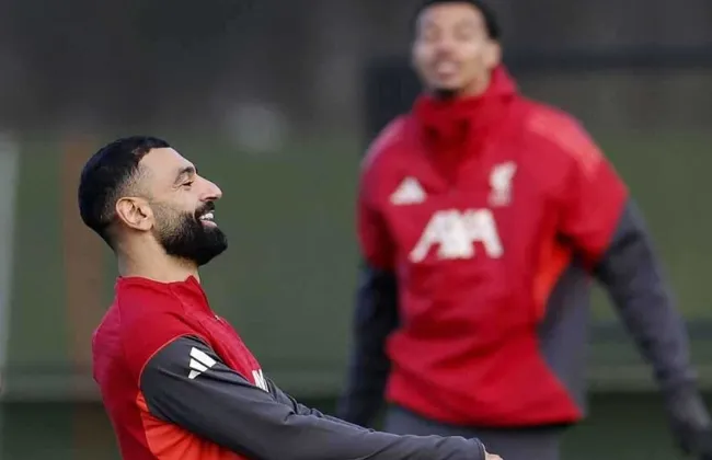 محمد صلاح ينتظم في تدريبات ليفربول قبل مواجهة مارسيليا