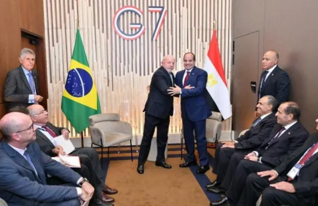الرئيس البرازيلي يؤكد ضرورة مواصلة العمل لزيادة التبادل التجارى مع مصر