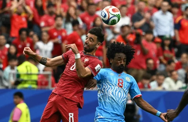 الكونغو تفرض التعادل على البرتغال 1 - 1 في الشوط الأول